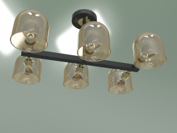 Lampadario a soffitto 70103-6 (bronzo-nero)