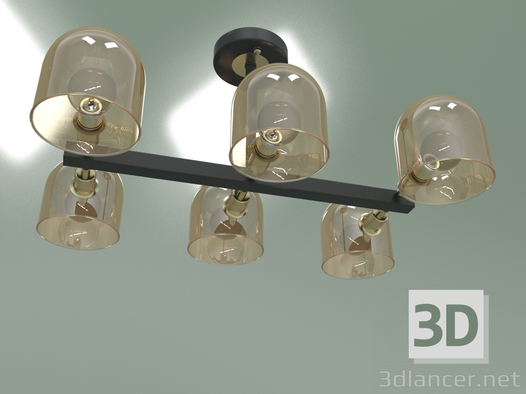 Modelo 3d Candelabro de teto 70103-6 (bronze-preto) - preview