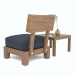 3d Solid Wood Chair and Table model buy - render