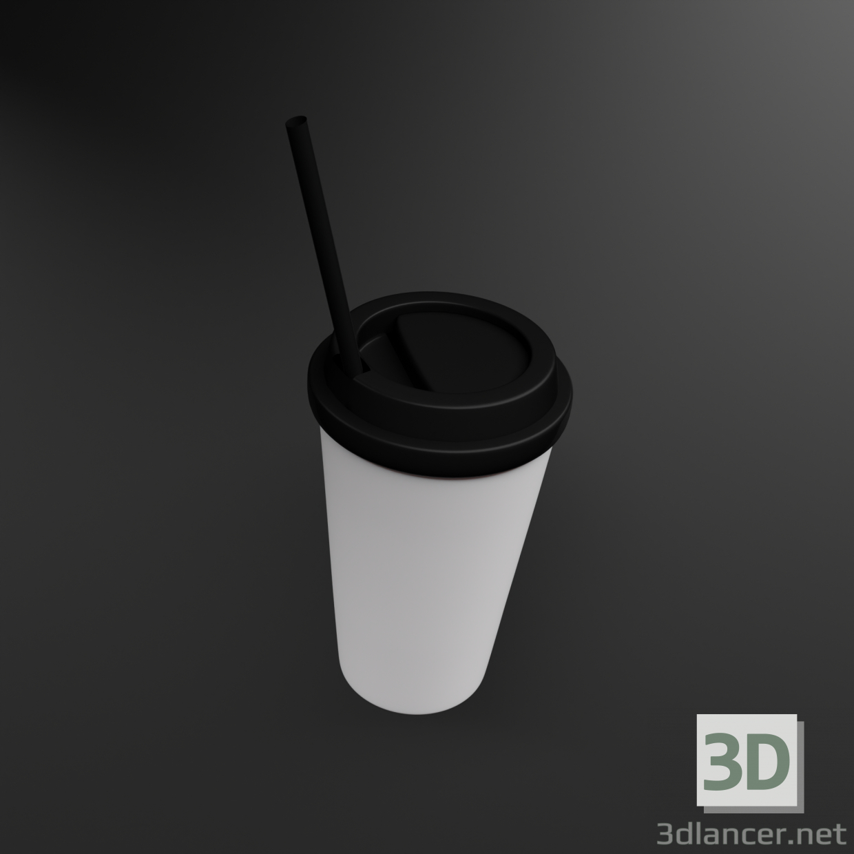 modèle 3D tasse à café - preview