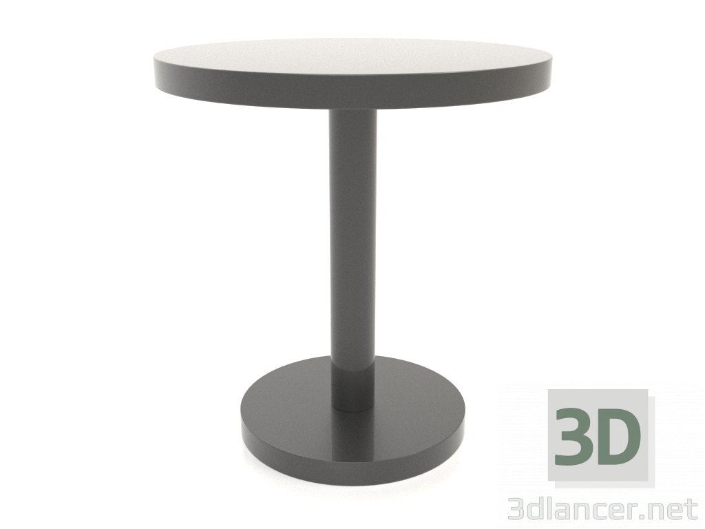 3d model Dining table DT 012 (D=700x750, black plastic color) - preview