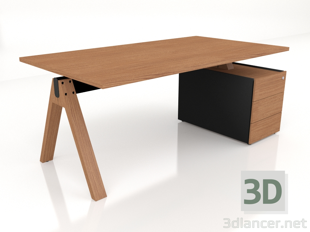 3D Modell Arbeitstisch Viga Executive V07P (1800x1000) - Vorschau