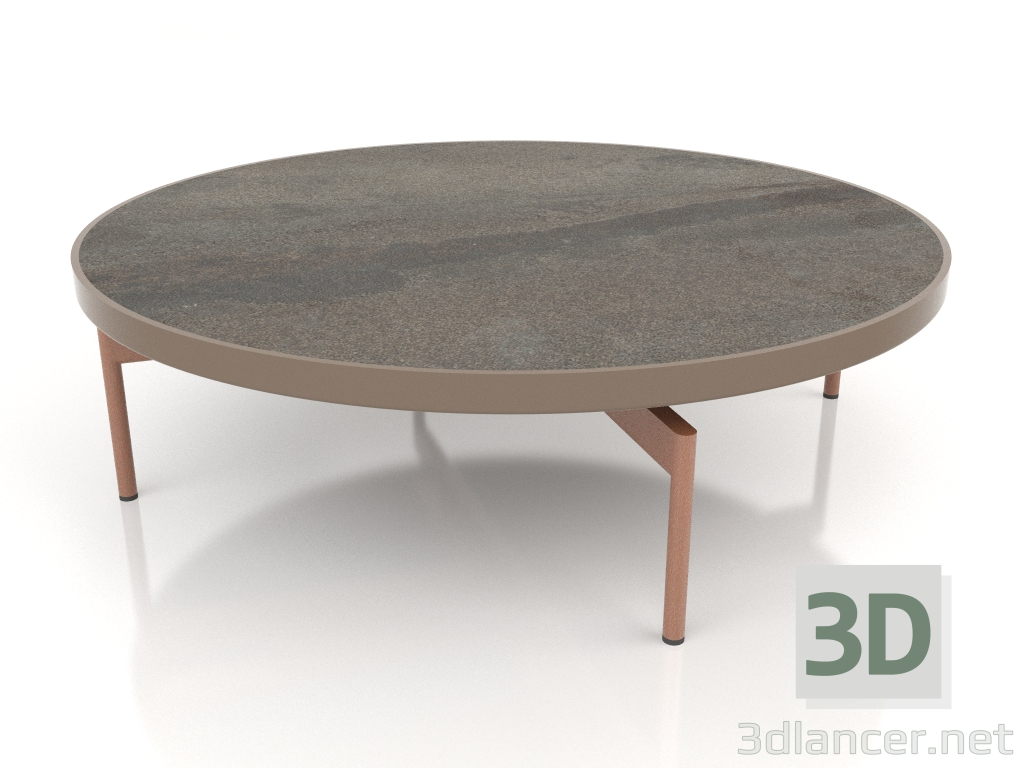 3d модель Стіл журнальний круглий Ø120 (Bronze, DEKTON Radium) – превью