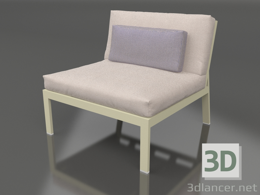 3D modeli Kanepe modülü 3. bölüm (Altın) - önizleme