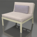 3d model Sofa module, section 3 (Gold) - preview