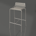 3d model Taburete de bar Noel H77 (Base de acero, Bandera de lana Halyard Fair Grey) - vista previa