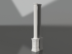 Colonne de plâtre KK 024 (D=200mm, H=3300mm)