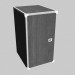 3d model Narrow cabinet with doors - preview