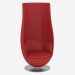 3d model Armchair leather Tulip - preview