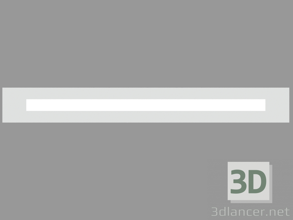 3d model Luz empotrada en la pared RIGHELLO LONG FLAT DIFFUSER (S4517) - vista previa