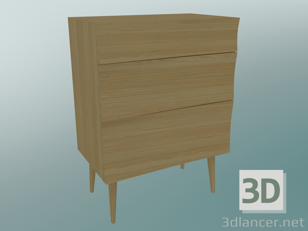 3d model Chest Reflect (Oak) - preview