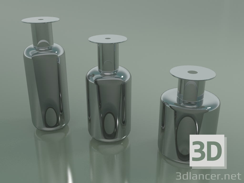 3d model Jarrones absolutos (gris medio) - vista previa