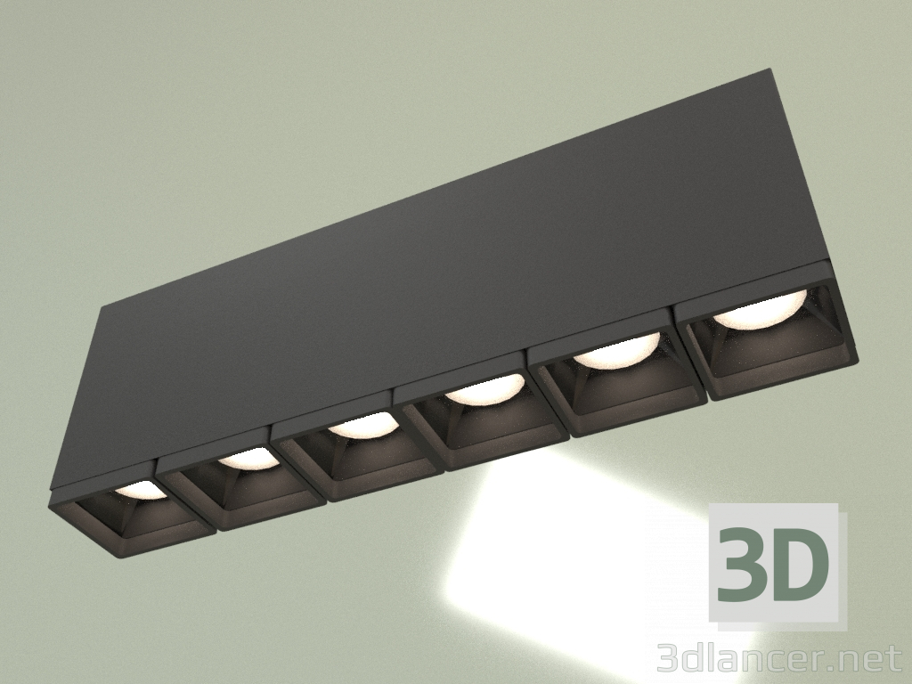 modèle 3D Lampe sur rail Aimant TS-SLC78043 6X2W WW 3000K - preview