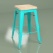 3d model Silla semi-bar Marais Color 1 (roble, azul) - vista previa