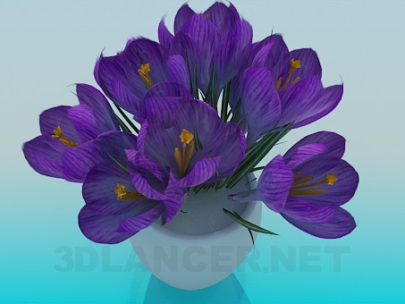 modello 3D Fiore - anteprima