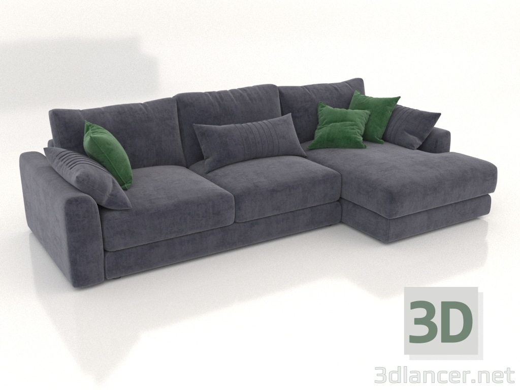 3D modeli SHERLOCK çekyat (döşeme seçeneği 3) - önizleme