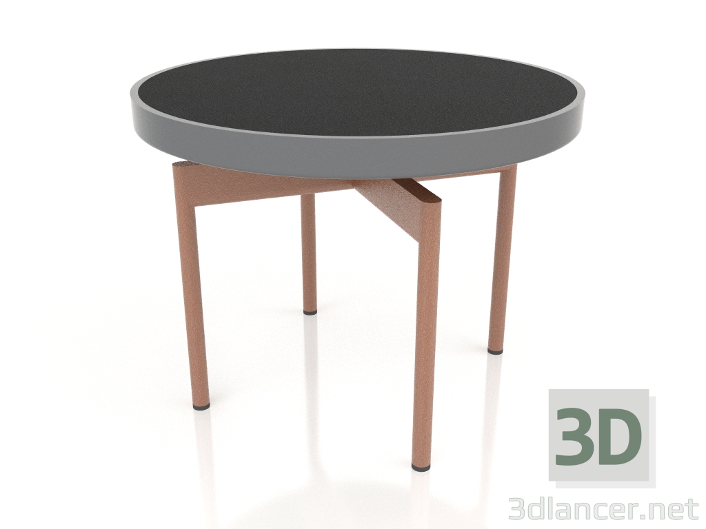 modello 3D Tavolino rotondo Ø60 (Antracite, DEKTON Domoos) - anteprima