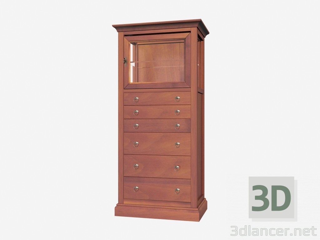 3d model Armario de puerta simple BM610 - vista previa