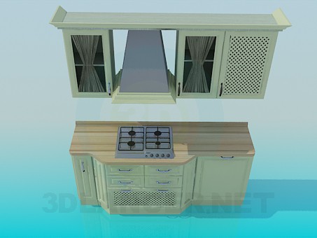 modello 3D Cucina - anteprima