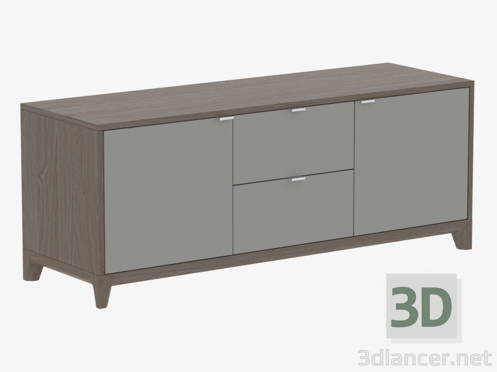 modello 3D Curbstone sotto TV No. 1 CASE (IDC024107006) - anteprima