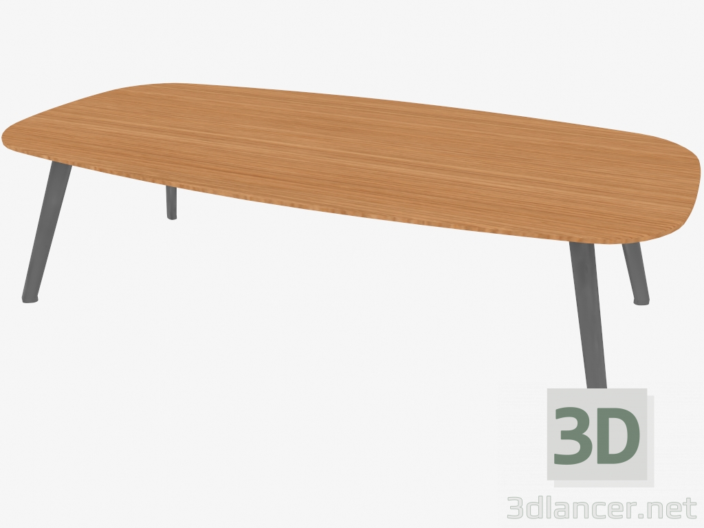 3d model Mesa de centro (roble 120x60x36) - vista previa