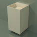 modello 3D Lavabo sospeso (03UN26303, Bone C39, L 48, P 50, H 85 cm) - anteprima