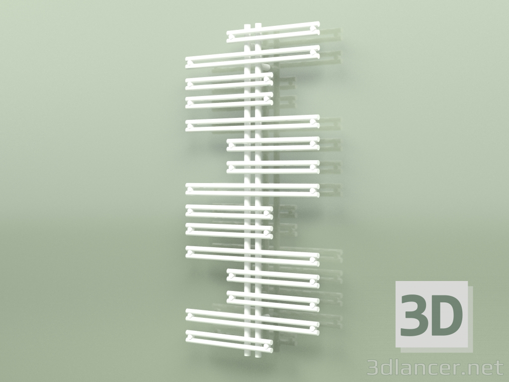 3d model Heated towel rail - Kea (1300 x 600, RAL - 9016) - preview