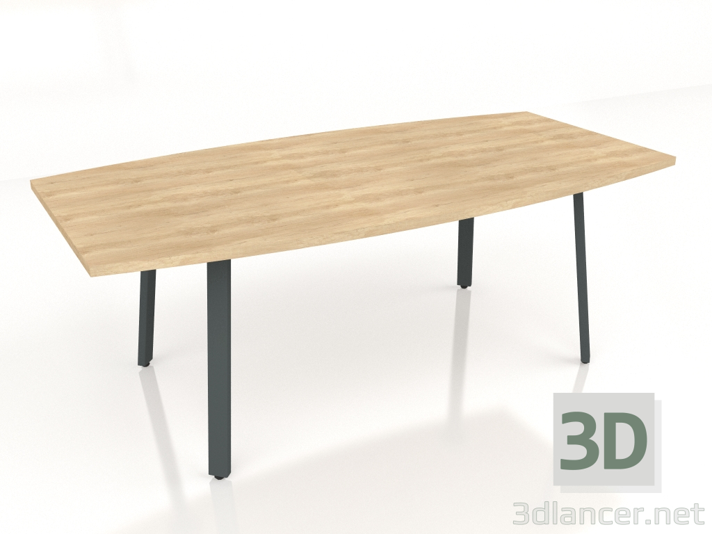 3D modeli Konferans masası Ogi A PLF12P (2000x1000) - önizleme