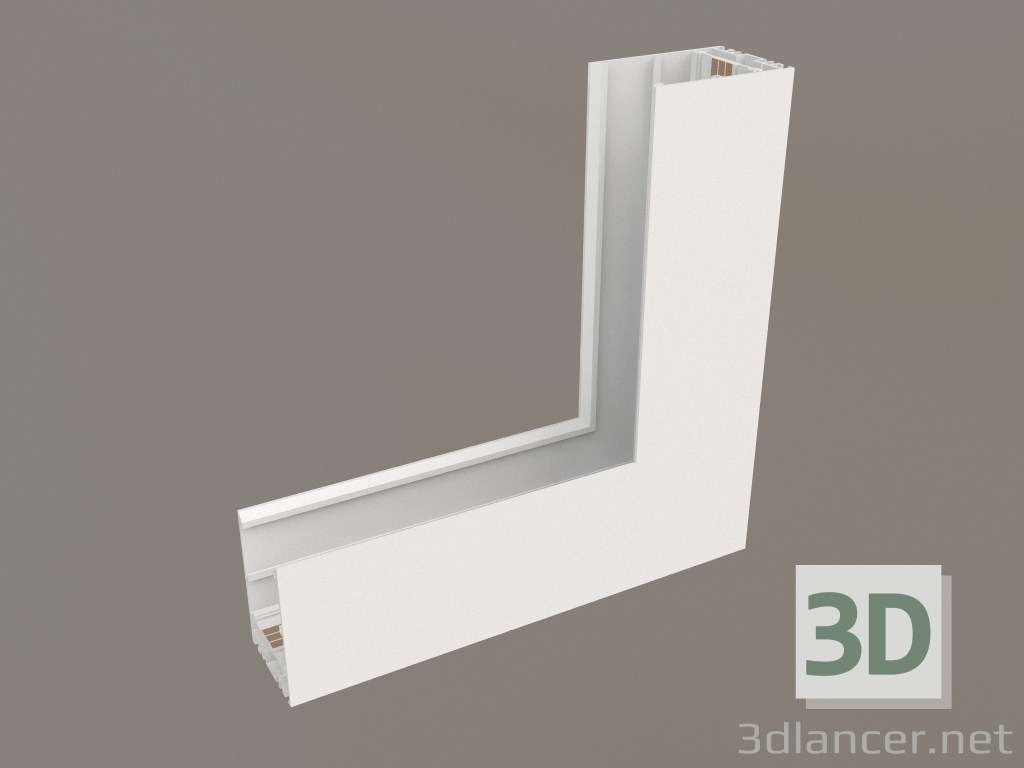 modello 3D Connettore angolare MAG-CON-4563-L90-INT (WH, interno) - anteprima