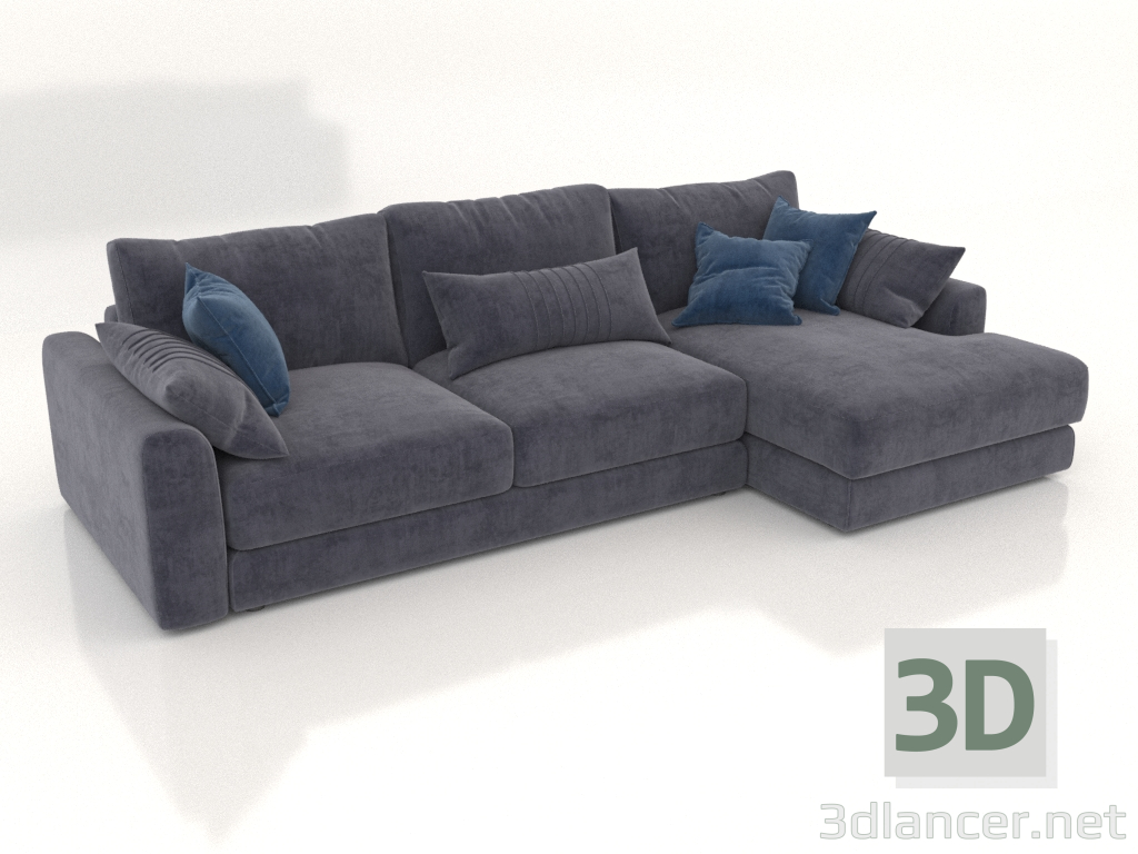 3D Modell Schlafsofa SHERLOCK (Polstervariante 4) - Vorschau