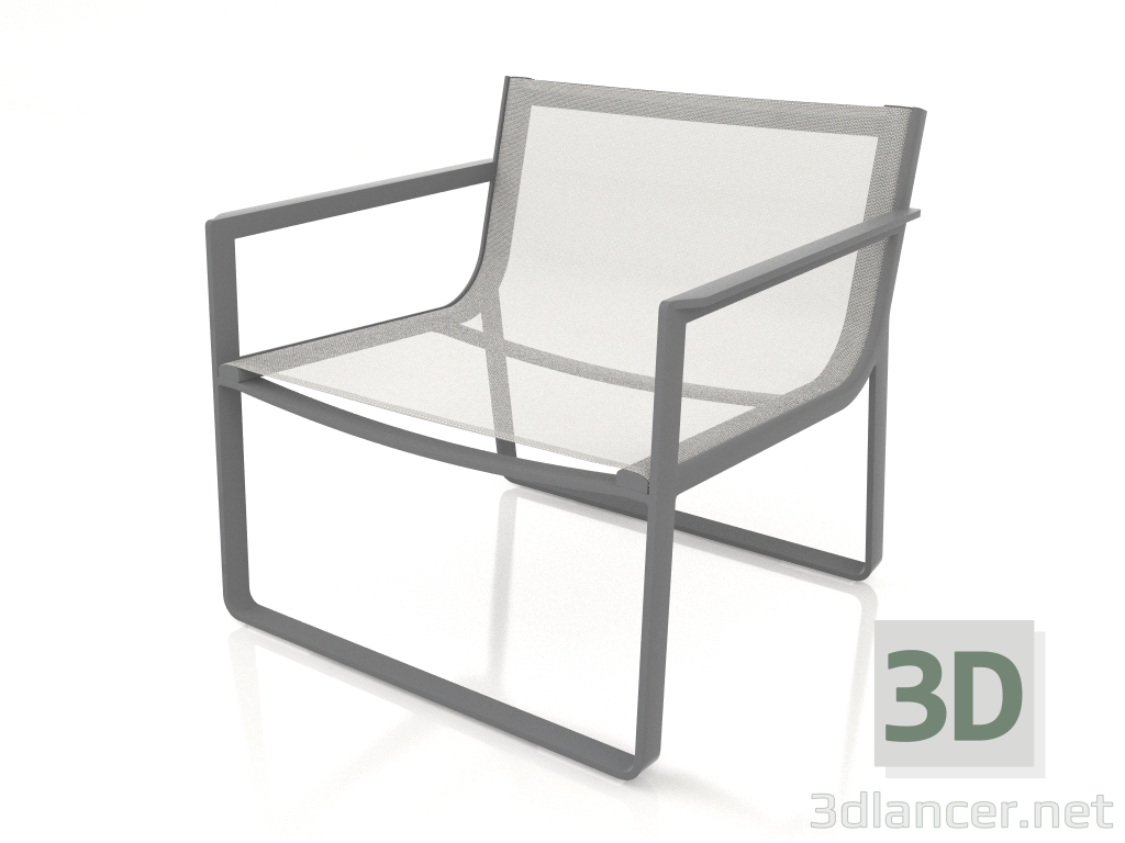 3d model Club chair (Anthracite) - preview