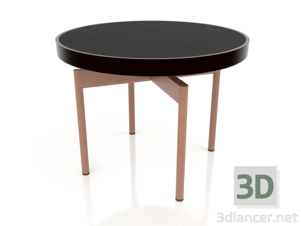 modèle 3D Table basse ronde Ø60 (Noir, DEKTON Domoos) - preview