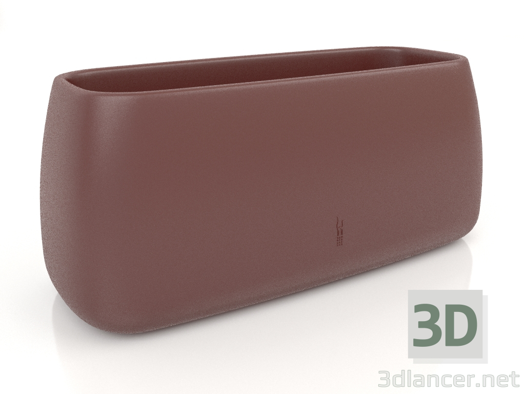 3d model Plant pot 5 (Wine red) - preview