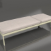 modello 3D Chaise longue con ruote (Oro) - anteprima