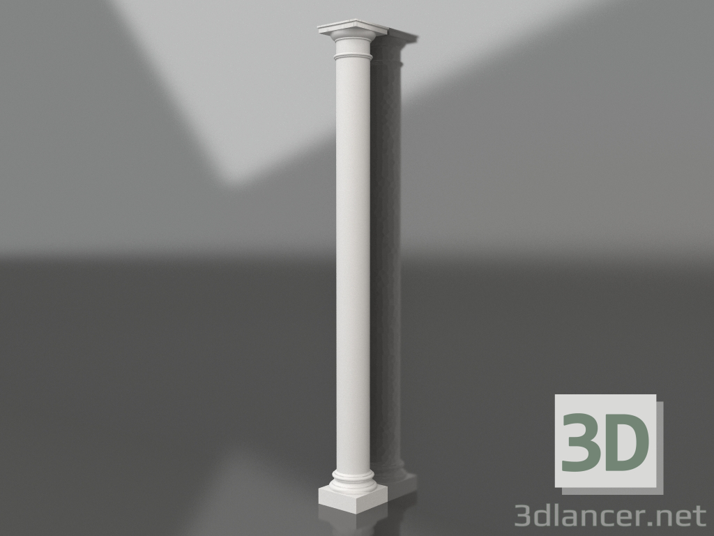 Modelo 3d Coluna de gesso KK 026 (D=230mm, H=3280mm) - preview