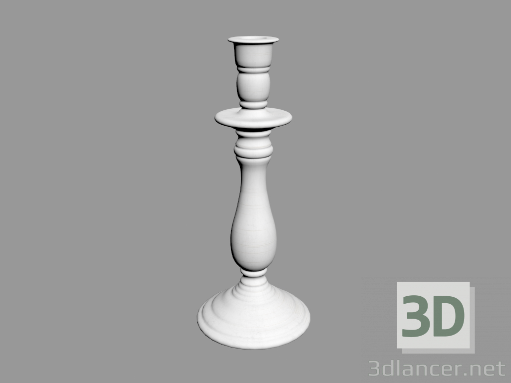 3d model candlestick - preview