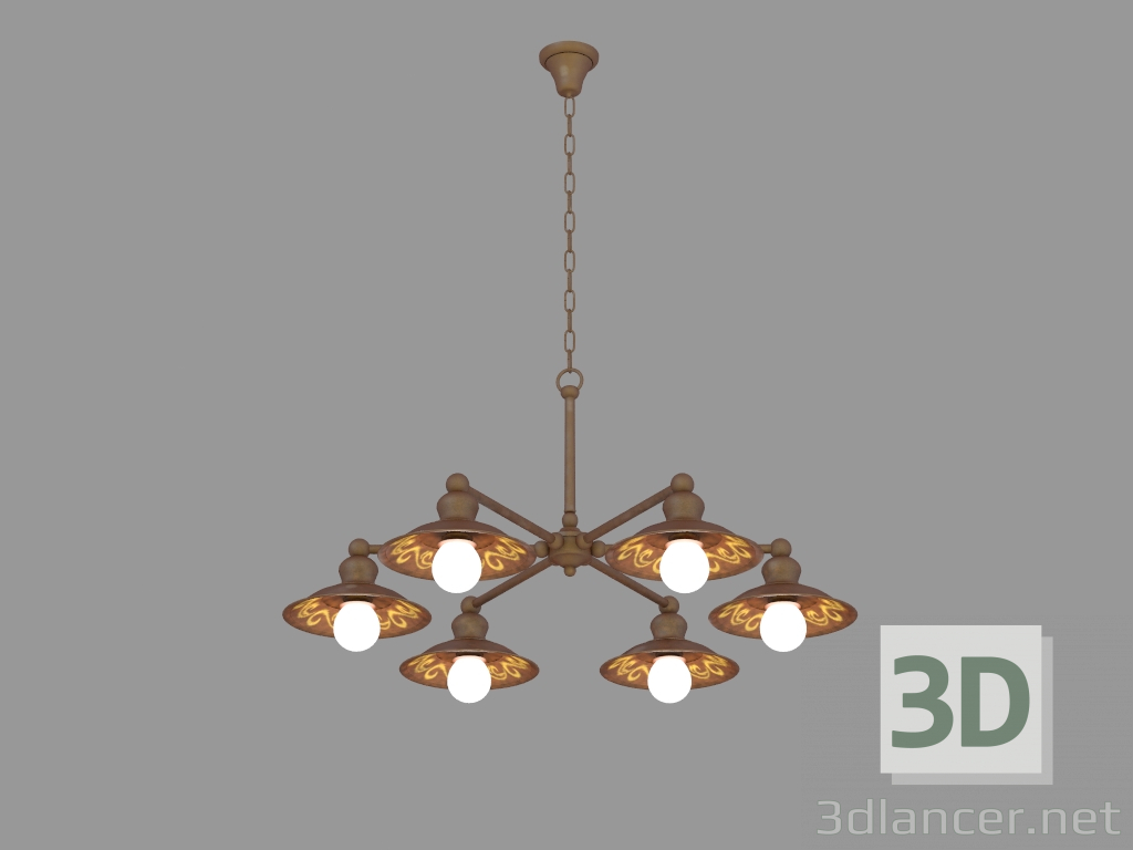 3d model Chandelier Magrib (1214-6P) - preview