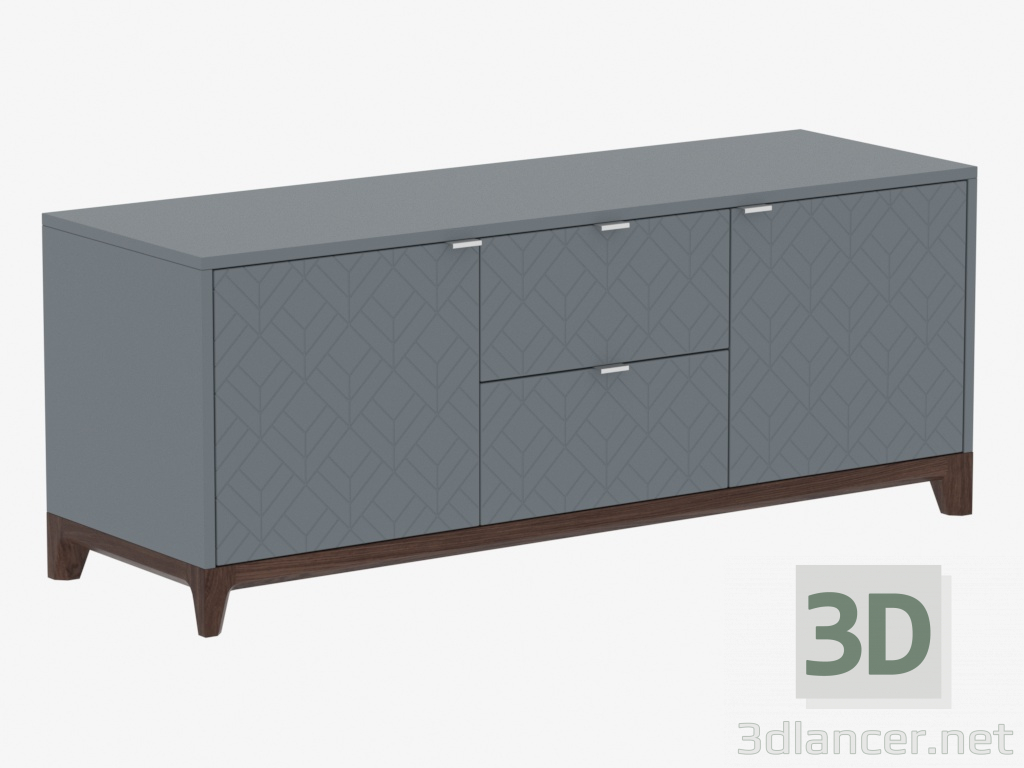 3D modeli TV No. 1 CASE'in altında kaldırım taşı (IDC0241051119) - önizleme