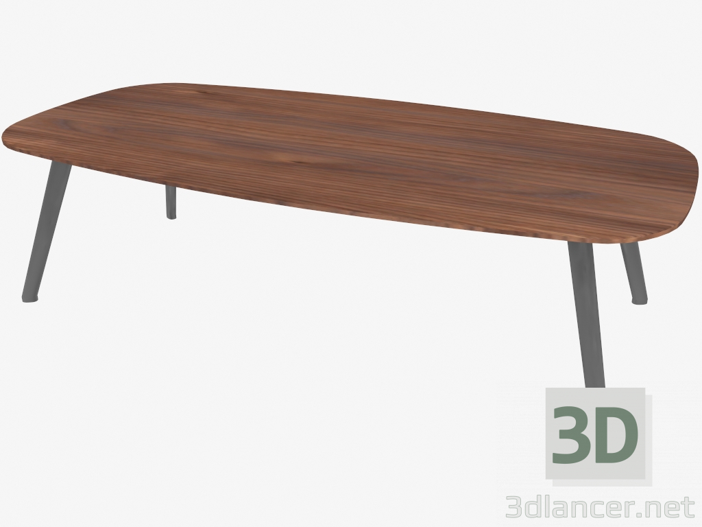 3d model Coffee table (Walnut 120x60x36) - preview