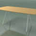 3d model Mesa en forma de jabón 5419 (H 74 - 90x180 cm, patas 150 °, chapa de roble natural L22, V12) - vista previa