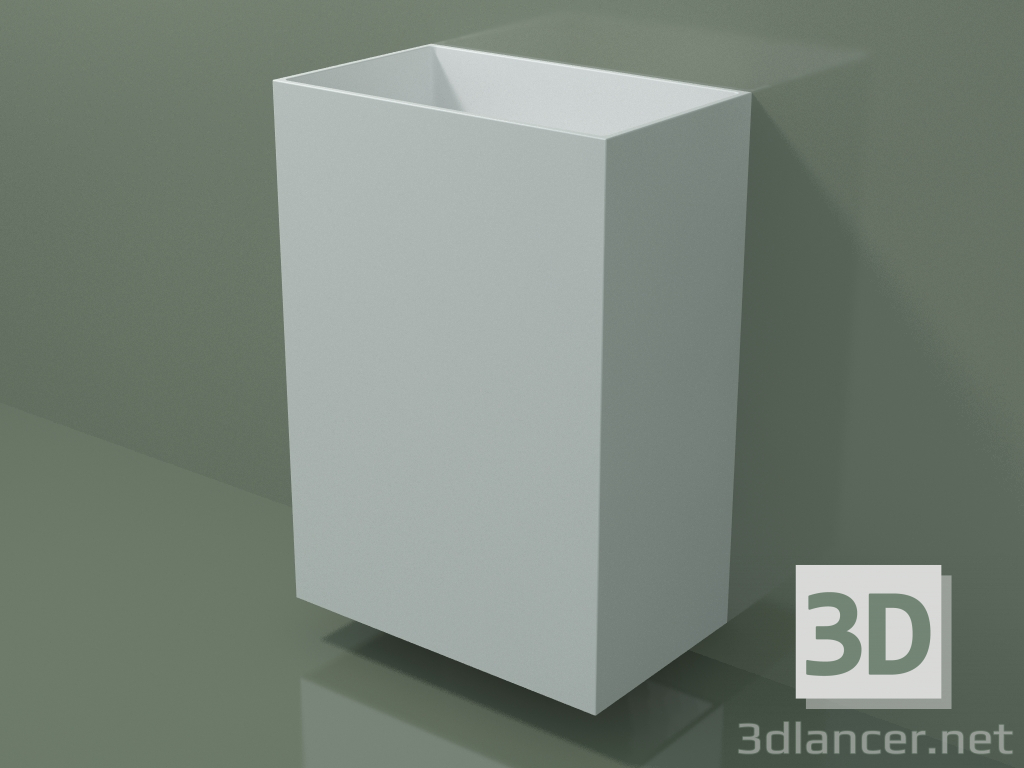 3d model Wall-mounted washbasin (03UN36102, Glacier White C01, L 60, P 36, H 85 cm) - preview