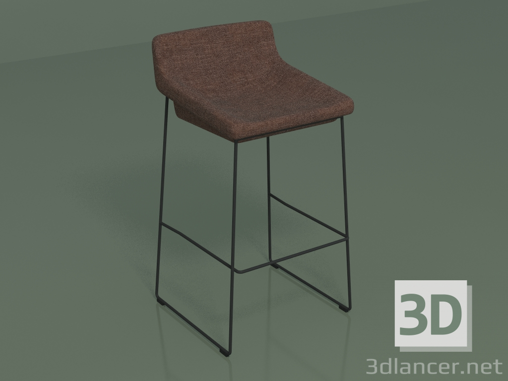 3d model Silla de bar Comfy (111268, marrón) - vista previa