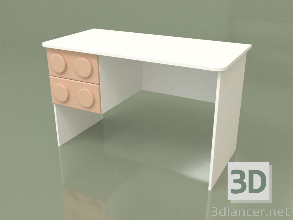 Modelo 3d Escrivaninha esquerda (gengibre) - preview