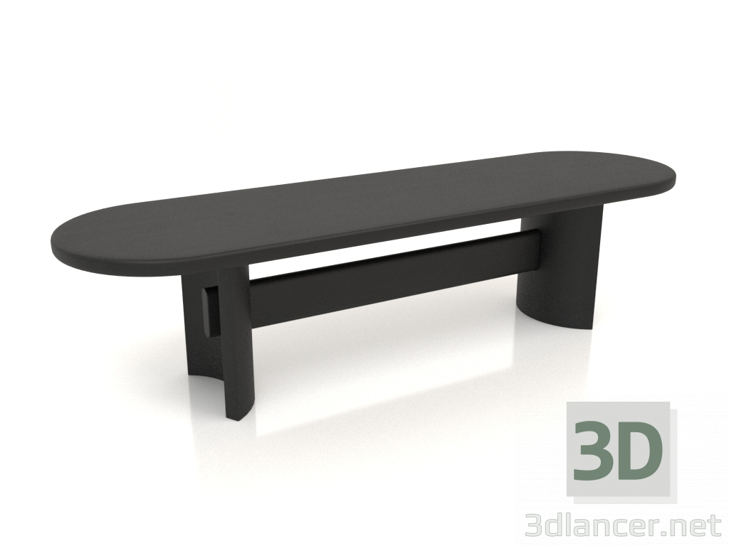 modello 3D Panca VK 02 (1400x400x350, legno nero) - anteprima