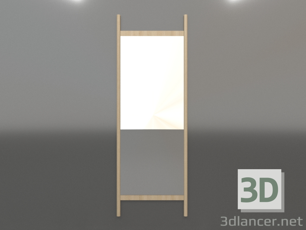 3d модель Дзеркало ZL 26 (670x1900, wood white) – превью