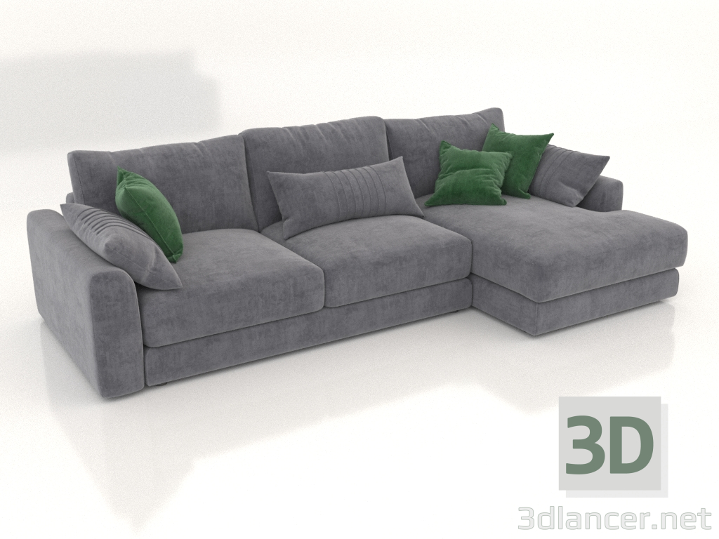 3D Modell Schlafsofa SHERLOCK (Polstervariante 5) - Vorschau