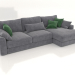 3D Modell Schlafsofa SHERLOCK (Polstervariante 5) - Vorschau