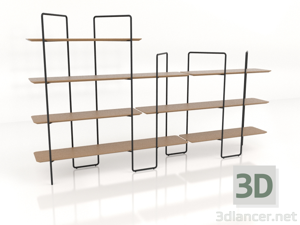 3d model Modular rack (composition 6 (05+03+U)) - preview