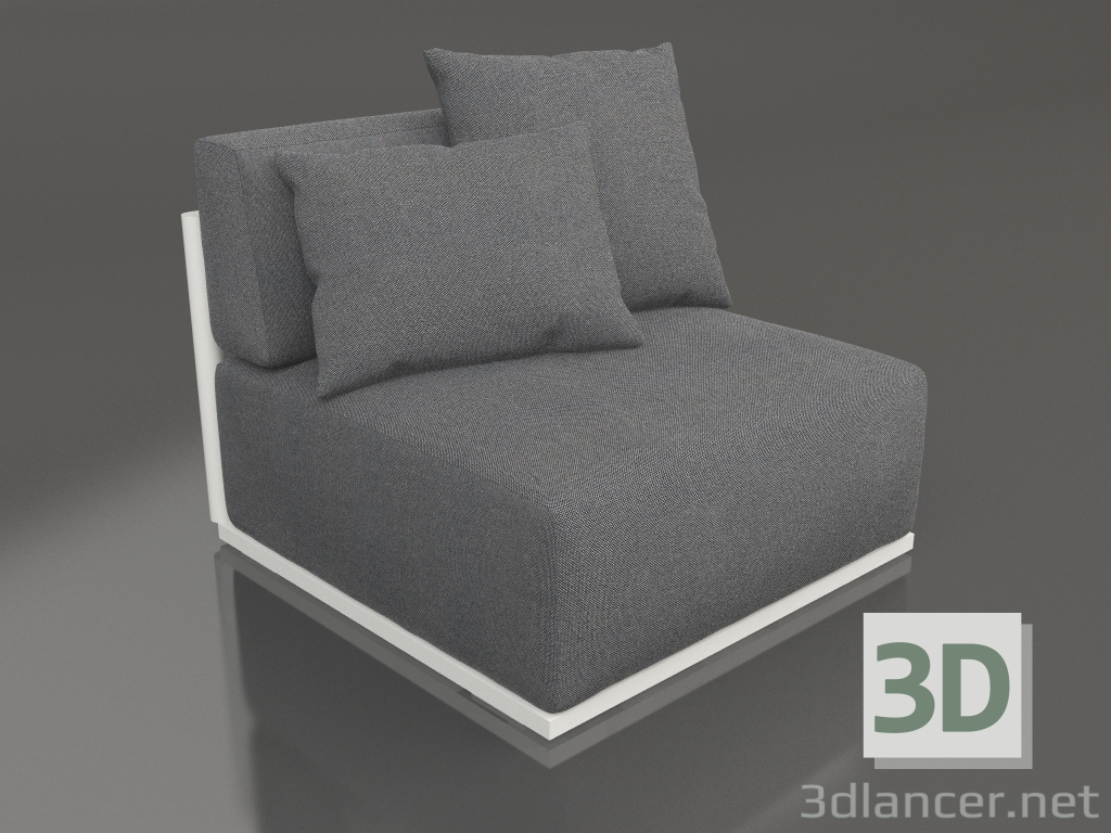 modèle 3D Module canapé section 3 (Gris agate) - preview