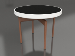 Table basse ronde Ø60 (Blanc, DEKTON Domoos)